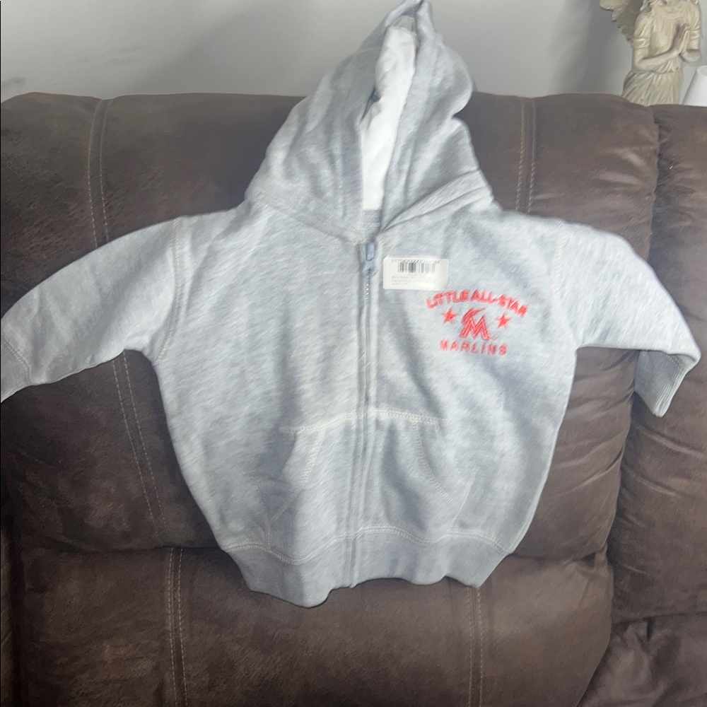 Little All-Star, Marlins size 12 month nwt Gray Kids Hoodie